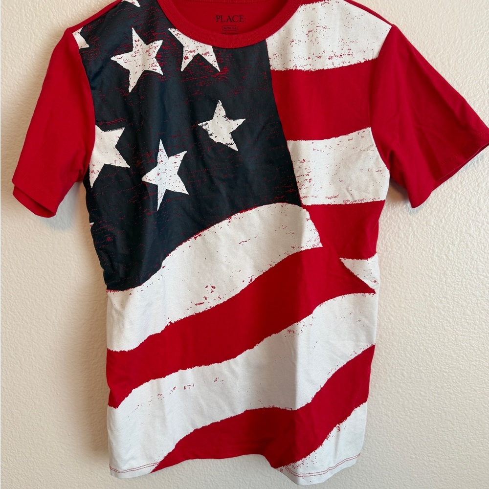 PLACE Kids Patriotic Red, White, and Blue Star Tee